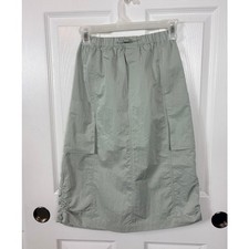 Zara Girls Cargo Midi Skirt Green Size 11-12 NWT