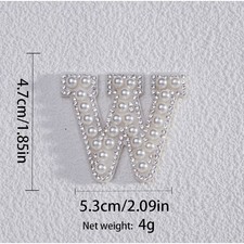 Lettere Perle Toppe Perle AB Strass Vestiti Lettera Alfabeto Ricamo