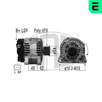 ERA Lichtmaschine Generator Lima 210931A FüR 4007 CC Peugeot CitroËN 207 14V Hdi
