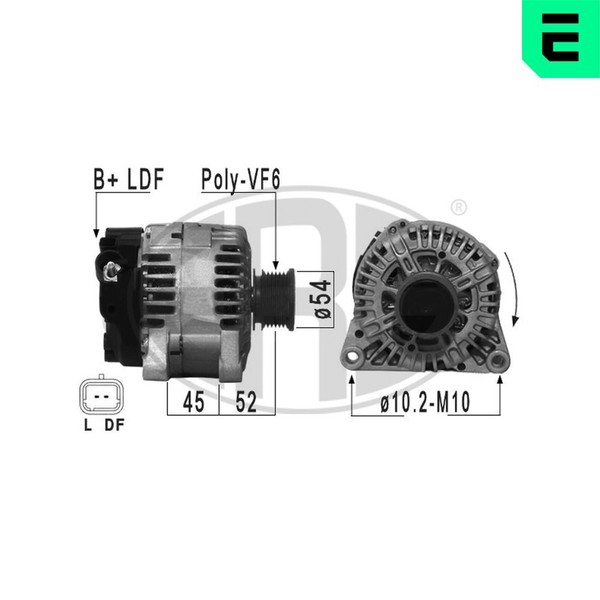 ERA Lichtmaschine Generator Lima 210931A FüR 4007 CC Peugeot CitroËN 207 14V Hdi-image