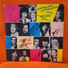 Rolling Stones signed lp Some Girls 5 members , Original, Vintage, Great Gifts, 