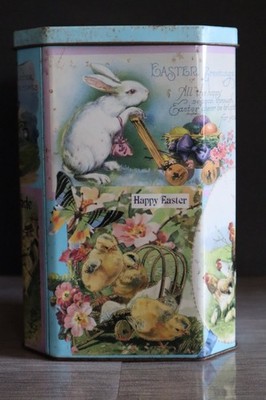 Dudley's Easter Egg Set & Tin Box ''happy Easter'' Easter Greetings