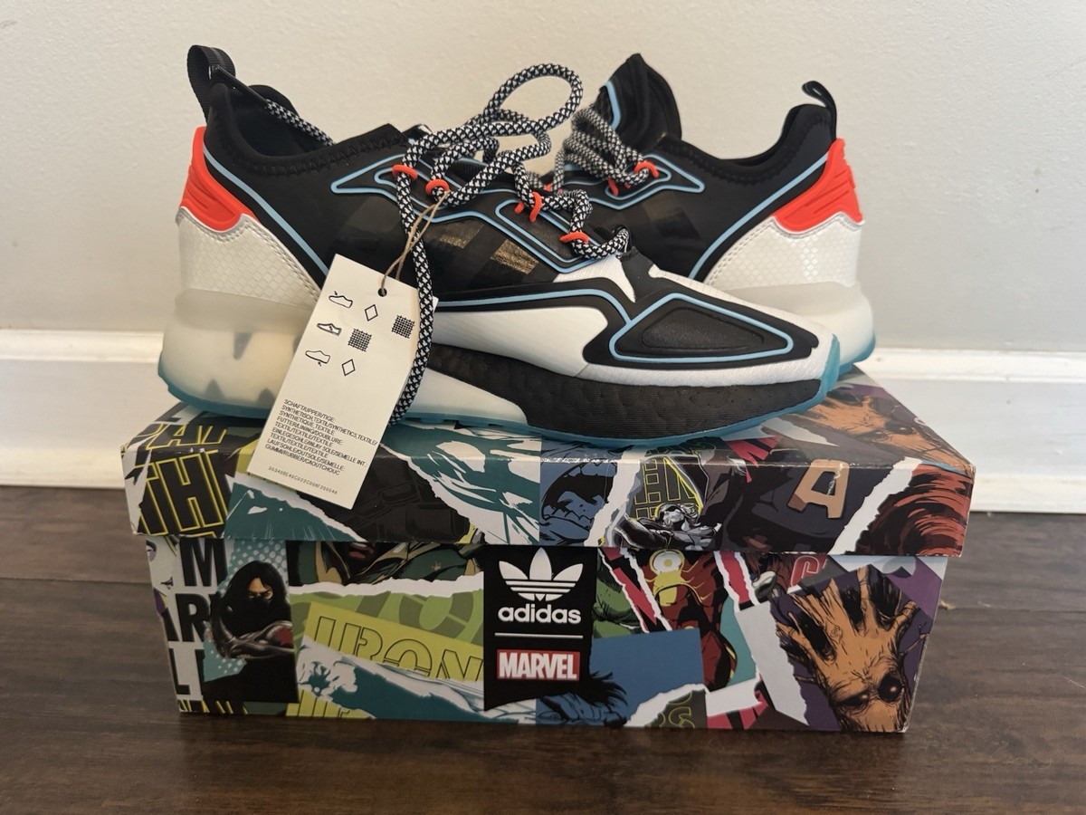 Size 7 - Marvel x adidas ZX 2K Boost Stark Industries - White for
