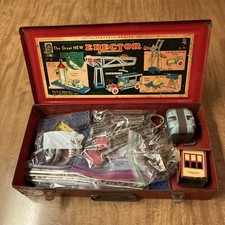 Vtg A C Gilbert Erector Set No. 6-1/2 The Electric Engine Set 1930  s W/motor