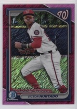 2024 Bowman Chrome Prospects Fuchsia Shimmer Refractor /199 Victor Hurtado 11s9