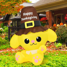 5.2 FT Thanksgiving Inflatables Outdoor Dog Decorations, Fall Blow up Inflatable