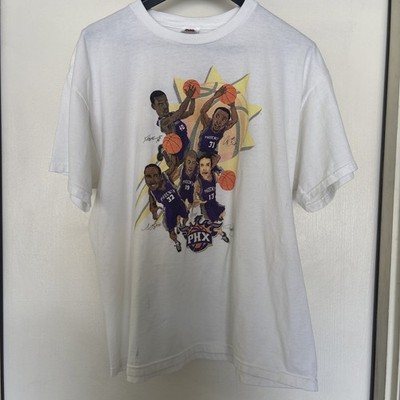 Vintage Phoenix Suns Caricature T-Shirt Barkley Nash Hoop De Doo XL Lottery