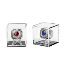 Championship Ring Display Case, Clear Tournament Championship Ring Holder Box...
