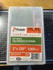 Paslode Hot Dipped galvanized/Exterior 3" x.120" 1,000 QTY 30° 