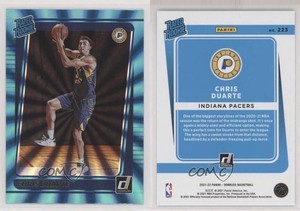 2021-22 Panini Donruss Rated Rookie Holo Teal Laser Chris Duarte #223 Rookie RC