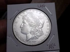 MORGAN SILVER DOLLAR 1882 SLIDER UNC LUSTEROUS 90%