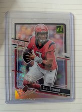 🔥 6/10! Rare! 2023 Clearly CJ Stroud The Rookies HOLO GOLD Sparkle