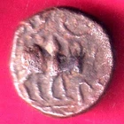 ANCIENT INDIA KUSHAN DYNASTY KUJAA KUSHAN COPPER COIN#O31