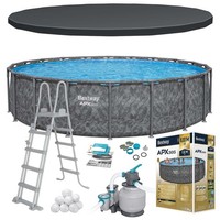 6941607365755 Basen Ogrodowy StelażOwy 610 X 132 Cm 11W1 Bestway 561KE Bestway