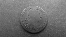 1693 William III Half Penny Irish Ireland Coin T10