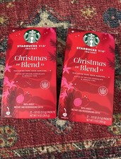 Starbucks Via Christmas Blend 2023 Instant Coffee Lot of 2 EXP Jul 2024