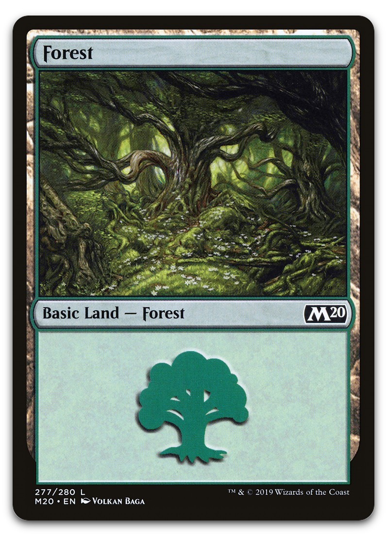Forest #277 (NM) Core Set 2020 M20 Magic MTG
