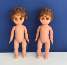 Vintage doll poseable jointed amber open & shut eyes made in Hong Kong pair TLC
