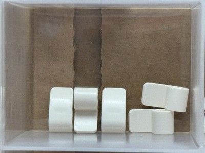 LEGO Parts - White Technic, Panel Curved 2 x 1 x 1 - No 89679 - QTY 5