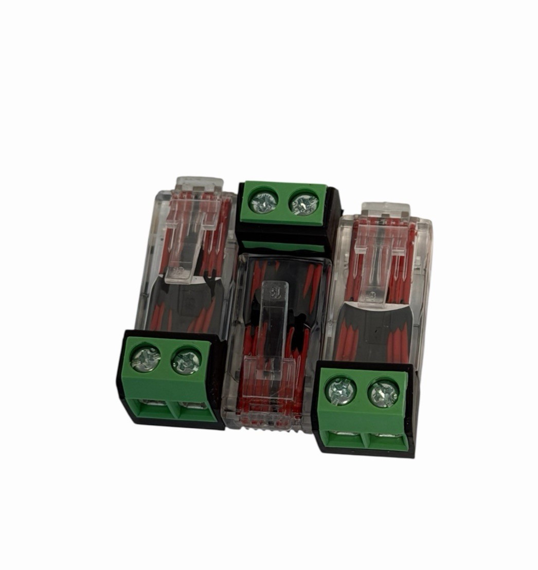 LOT OF 3 NEW ALLEN BRADLEY AK-U0-RJ45-TB2P TERMINAL BLOCKS SER. B