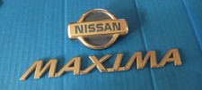 Nissan Maxima 2000-2003 Gold Rear Script Emblem Oem Used Badge Trunk Set Nissan Maxima 2000-2003 Gold Rear Script Emblem Oem Used Badge Trunk Set