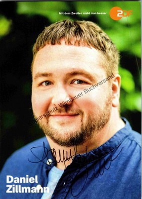 Original autograph Daniel Zillmann ZDF // autograph signed signed signee Zill