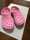 Unisex Jibbitz by CROCS Pink  Slip on Clog Shoes Men’s 6 Women’s 8 — photo 1