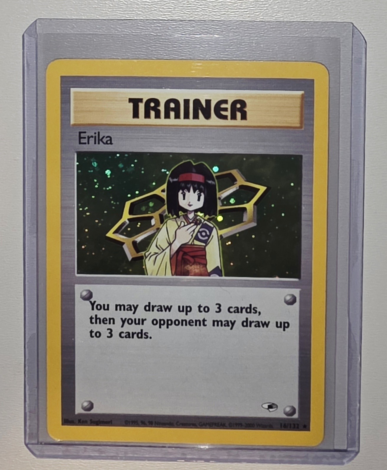 Erika Trainer Holo 16/132 | Gym Challenge | WOTC Pokemon Card (2000) – NM/LP