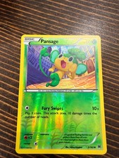 Pokemon 2015 Pansage Basic Card 5/162 Reverse Holo TCG