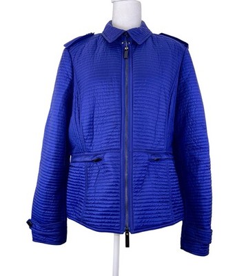 BURBERRY LONDON QUILTED PUFFER JACKET IN ROYAL BLUE Size XL