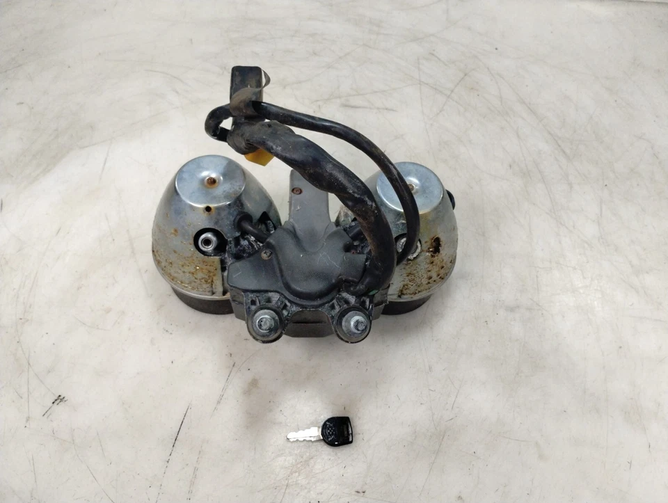 Kawasaki KZ1000 LTD 1977 velocímetro velocímetro velocímetro e interruptor de encendido llave Foto 4 de 4