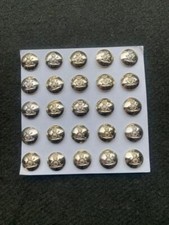 NEW British Army Royal Artillery 40L 27mm  No 2 Dress FAD Uniform Buttons x 25