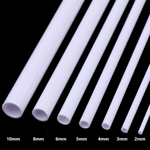 ABS Styrene Round Tube Square Bar Rod U/L/H Shape Strip Plastic Sheets DIY Model - Picture 17 of 21