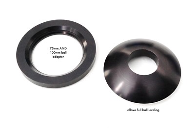 75mm and 100mm bowl adapter for Mitchell Hi Hats, Tripods, etc