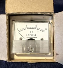 Micronta Panel Meter 15A DC Japan Made In Japan For Radio Shack 22-038 NIB