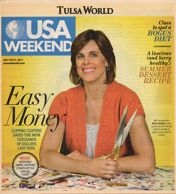 USA WEEKEND July 29-31 2011 Allison Mullen Clipping Coupons Lisa Kudrow