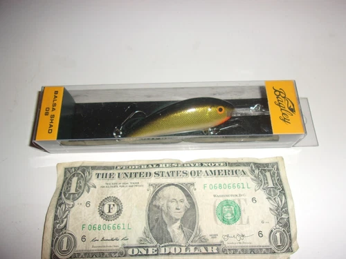 Bagley Bagleys 3-1/4" Body Balsa Shad 08 Crankbait Lure Fishing - NIB