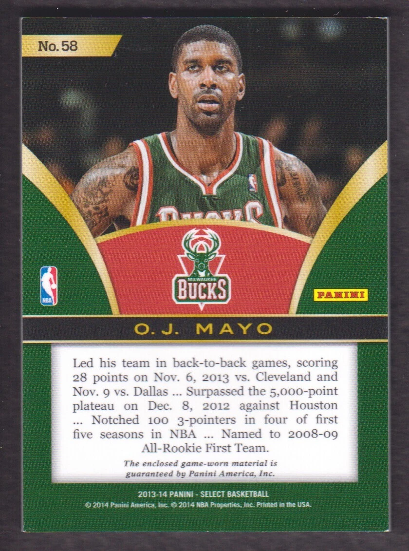 Oj mayo top bucks jersey