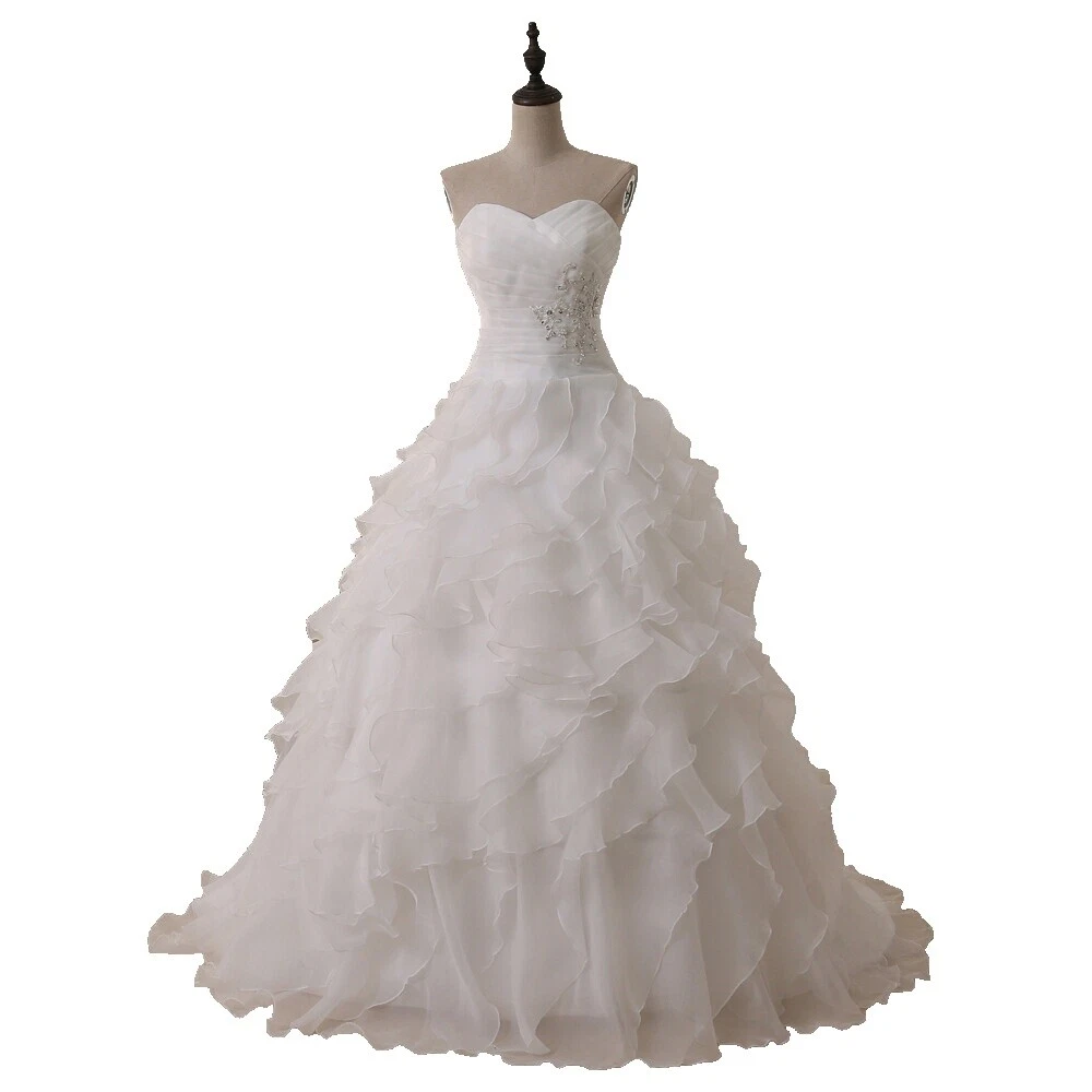 Beading Polyester Corset Wedding Dresses