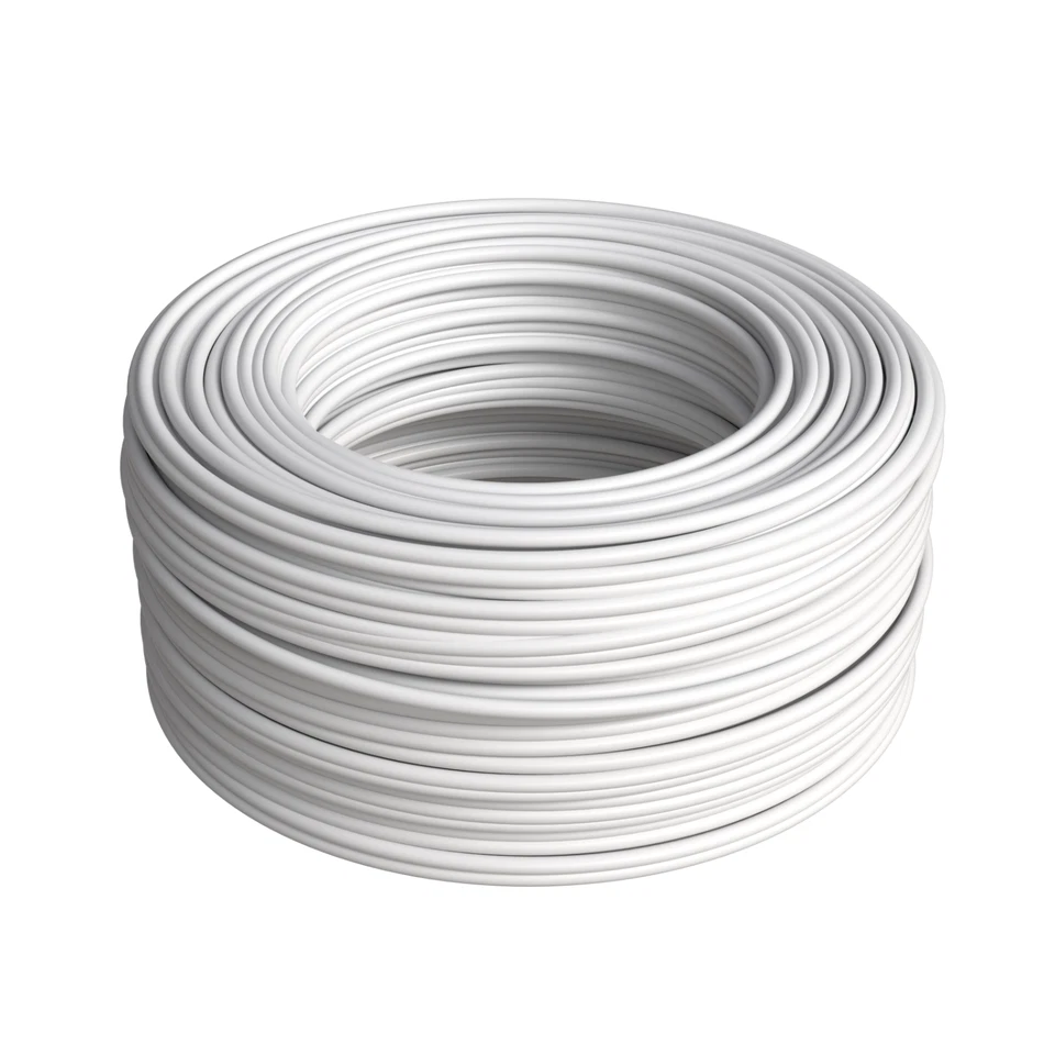 CAT6 UTP 500ft White  Network Cable 23AWG CCA Bulk Solid Wire Pull Box - Image 2 of 4