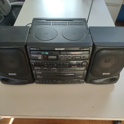 Sharp GX-CH170 TWIN CD /Tape/AM/FM Radio Boombox/GhettoBlaster