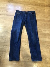 Vintage Men’s Lee Jeans 38x 32 Blue Indigo Denim Union Made In USA