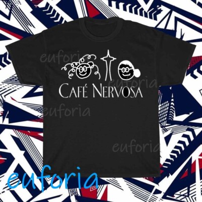 Cafe Nervosa Logo T-Shirt Funny Size S to 5XL