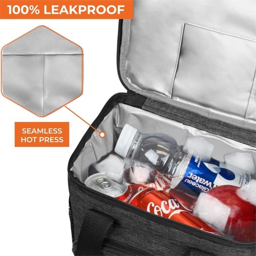Large Insulated Lunch Bag Mini Cooler for Adults For Travel Women Men Leakproof - Picture 7 of 8
