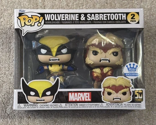 Funko Pop! Vinyl: Marvel - Wolverine & Sabretooth 2-Pack - Funko (Exclusive)