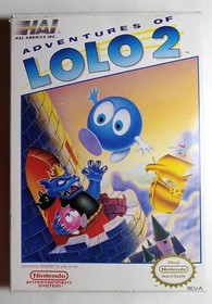 Adventures of Lolo 2 (Nintendo NES) Game In Original Box, Authentic, Tested