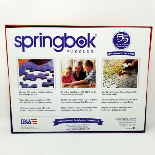 Rompecabezas de 500 piezas Springbok's mañana Navidad 18x23 perros juego de vacaciones - Imagen 3 de 7