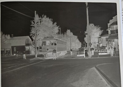 16 1950s M&SC MONTREAL SOUTHERN COUNTIES CANADA TRAIN TROLLEY PHOTO NEGATIVEs