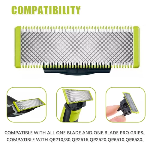 4x Blades Norelco QP210/80 OneBlade Replacement Head for QP2520 /QP6510 /QP6520 - Picture 9 of 12