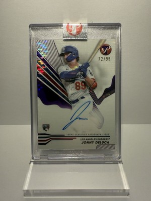 2024 Topps Pristine Jonny Deluca rookie on card auto RC 72/99 World Series 
